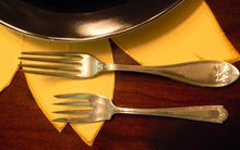 forks dinner plates 1600x1200 wallpaper 